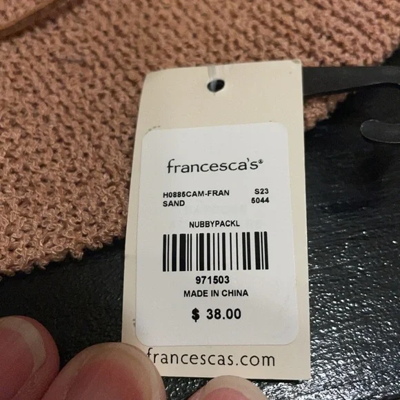 NWT Francesca’s Wide Brim Hat.  Leather braided hat band. - Picture 9 of 9